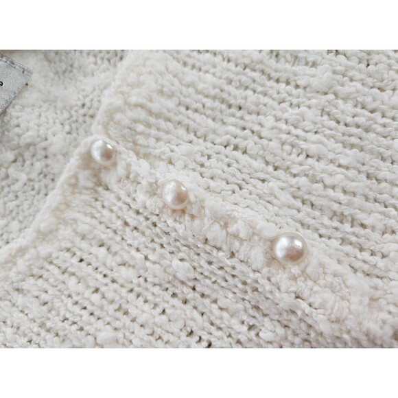 Crystal Sportswear Ltd Women’s Sweater, White, Size Large, Acrylic Knit Pullover - Picture 16 of 16